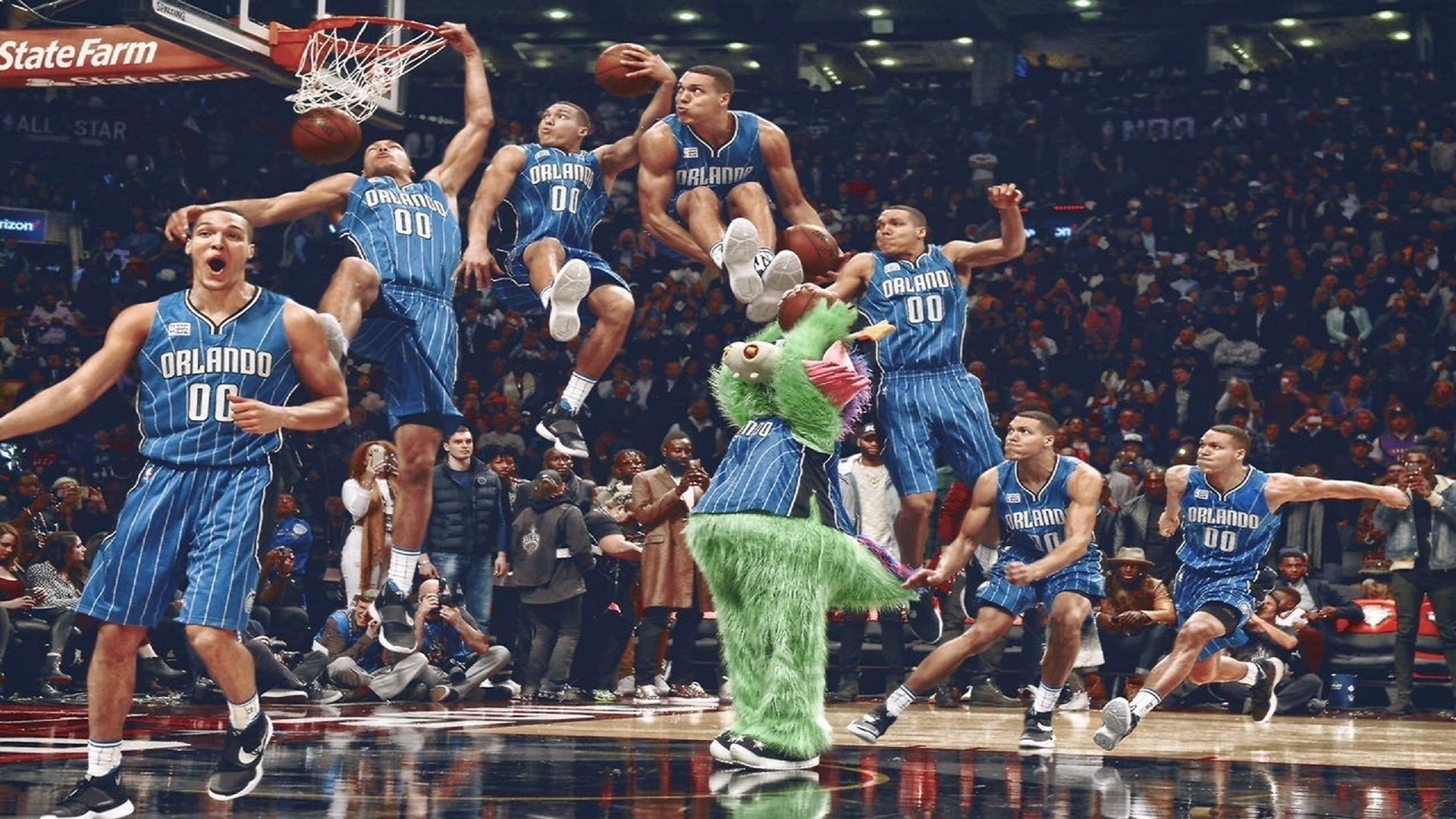 NBA球员连续砍+ 个人能力获赞 联盟现新生力量，nba砍人规则
